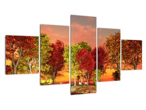 Moderno slikarstvo - šarena stabla